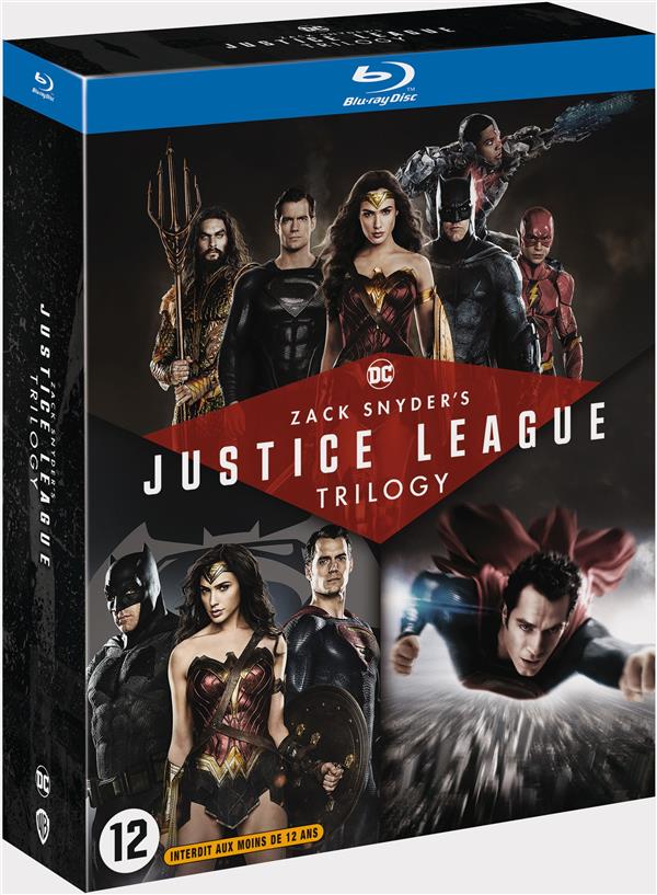 Coffret Trilogie Blu Ray 4K Zack Snyder DC