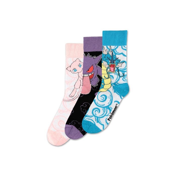 Pokémon - Pack de 3 paires de chaussettes (Taille 39/42)