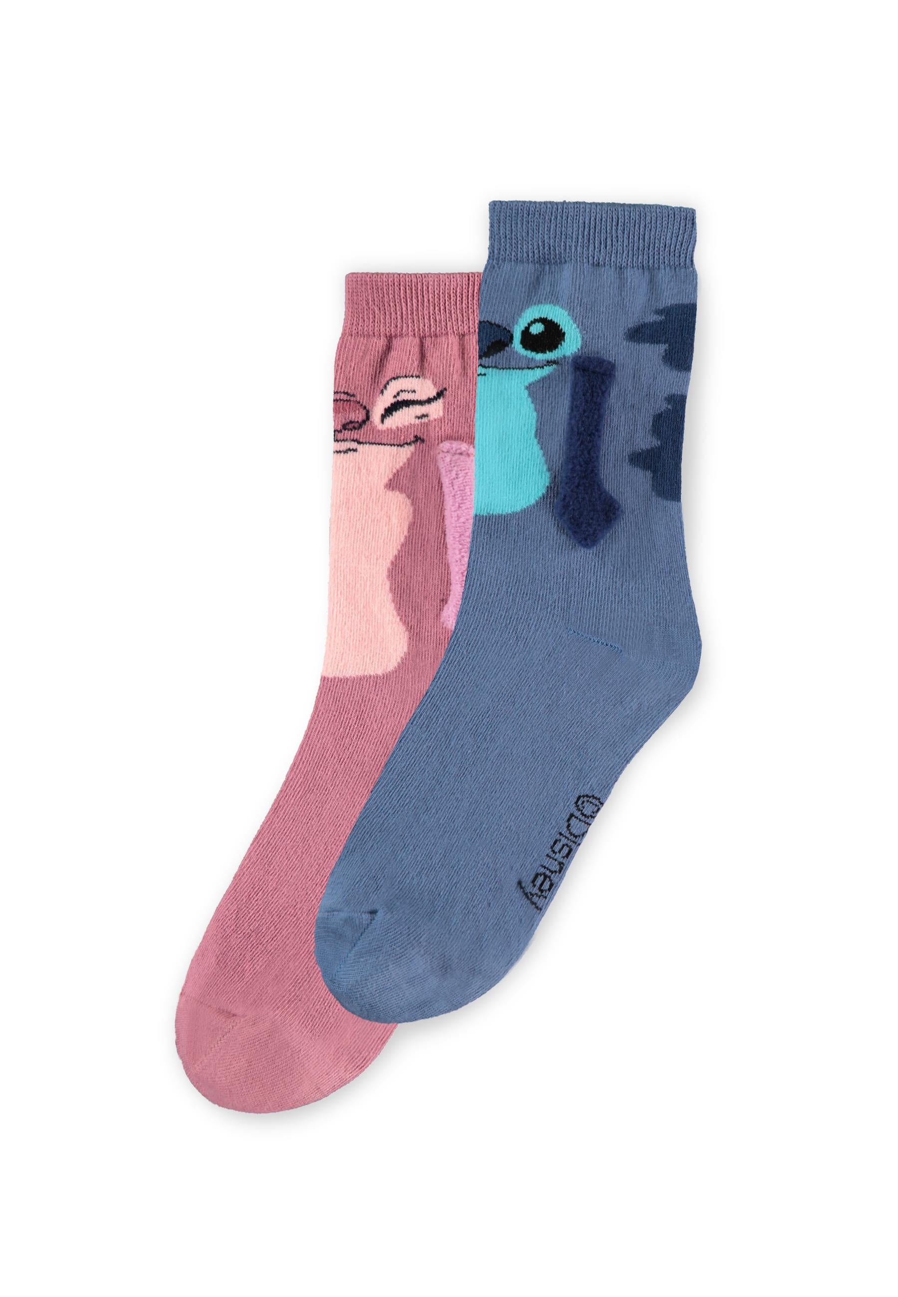 Disney - Lilo et Stitch - Paire de chaussettes "Stitch et Angel" (Taille 35/38)