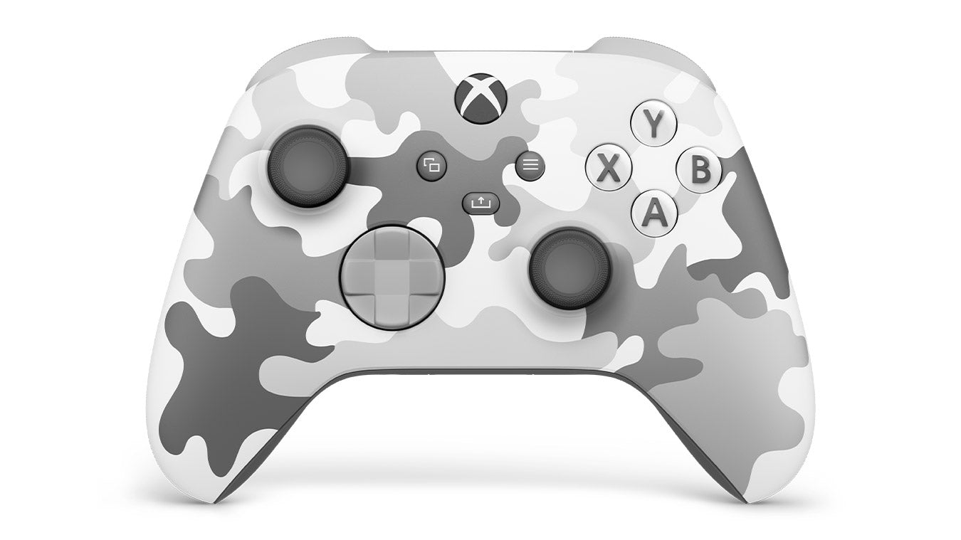 Manette sans fil Xbox Arctic Camo Special Edition pour Xbox Series X|S, Xbox One, Windows 10 et Mobile