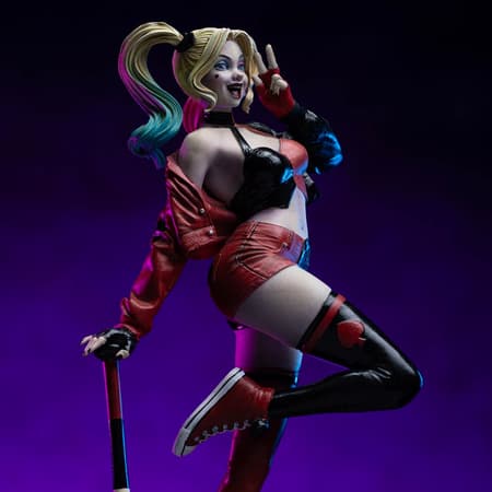 Iron Studios - Arts Scale 1/10 - DC Comics - Gotham City Sirens - Harley Quinn Statue 22cm