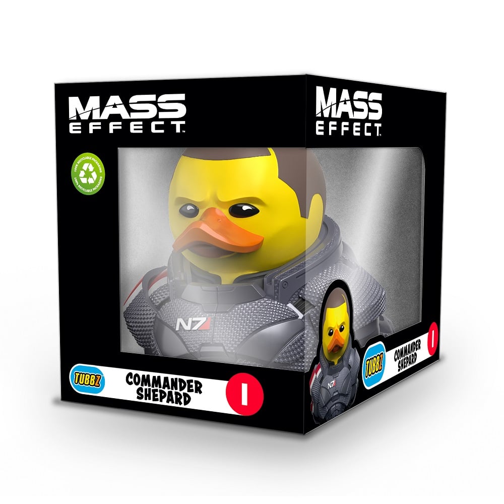 Numskull - Best of TUBBZ Boîte Canard de bain - Mass Effect - Commandant Shepard - 9cm