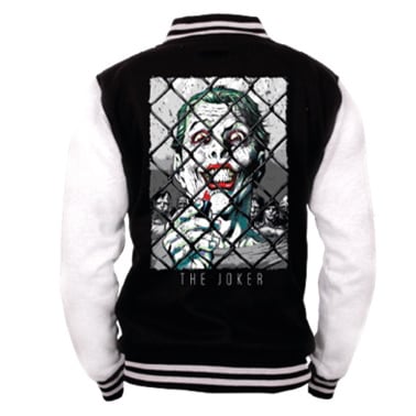 DC Comics - Batman - Veste Noire et Blanche pour Hommes - Le Joker - L