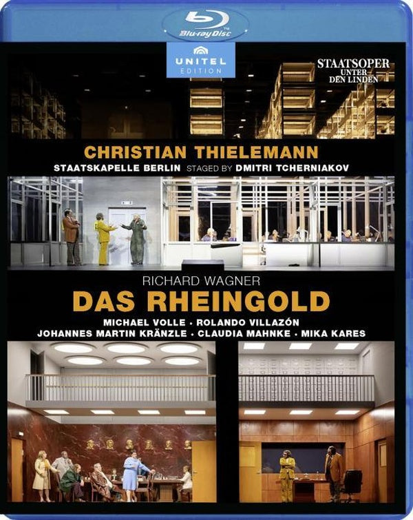 Wagner : Das Rheingold. Volle, Villazon, Kränzle, Mahnke, kares, Thielemann, Tcherniakov. [Blu-ray]