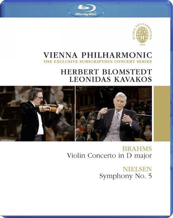 Brahms : Concerto pour violon. Nielsen : Symphony No. 5. Kavakos, Blomstedt. [Blu-ray]