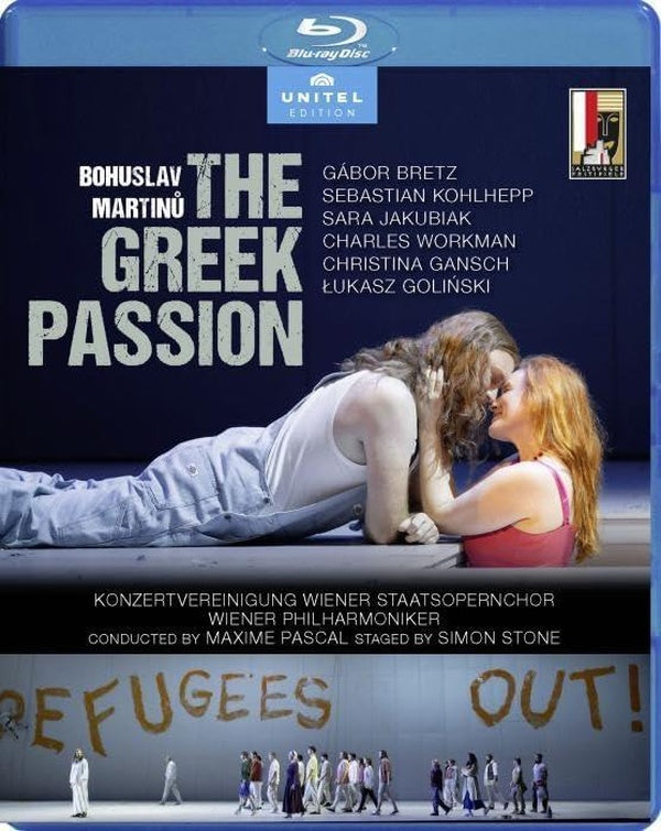 Martinu : La Passion grecque. Bretz, Kohlhepp, Jakubiak, Workman, Gansch, Golinski, Pascal, Stone. [Blu-ray]