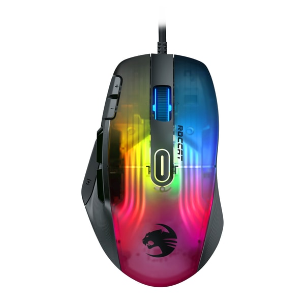 Roccat - Souris de jeu ergonomique personnalisable de nouvelle génération Kone XP avec éclairage 3D Noire