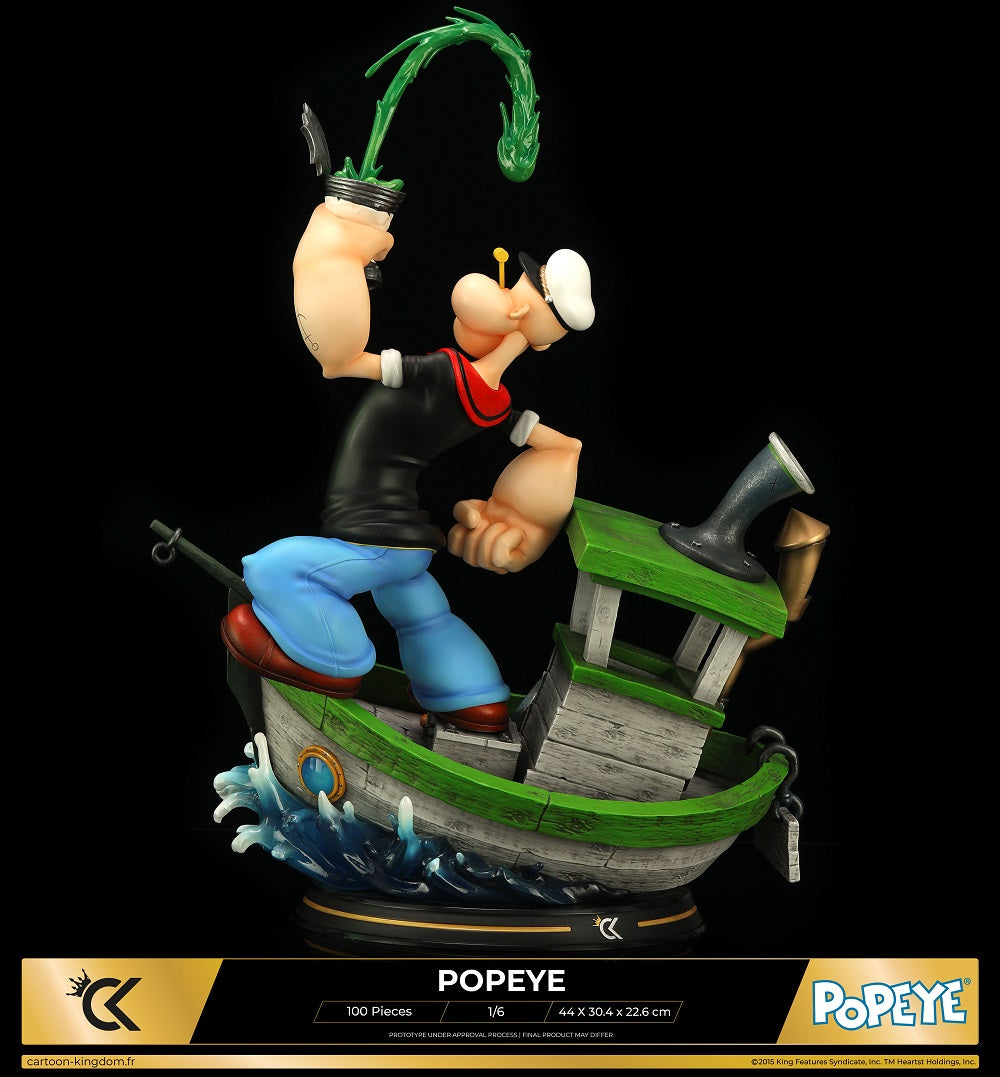 Cartoon Kingdom - 1:6 Statues - Popeye "Spinash Version" Statue 44cm