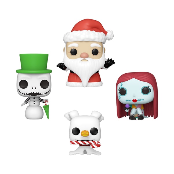 Funko Pocket Pop! Keychain 4-Pack: The Nightmare Before Christmas - Tree Holiday Box