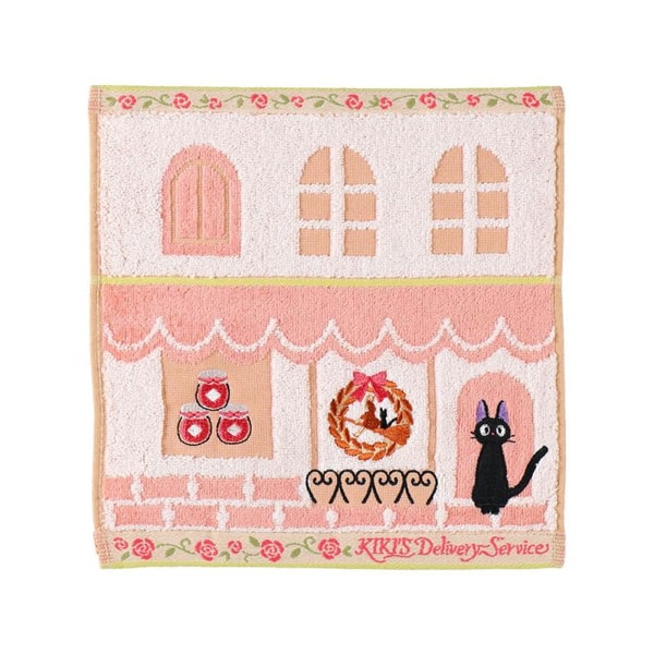 Ghibli - Kiki la petite sorcière - Mini Serviette Jiji Coin de Rue 25x25cm