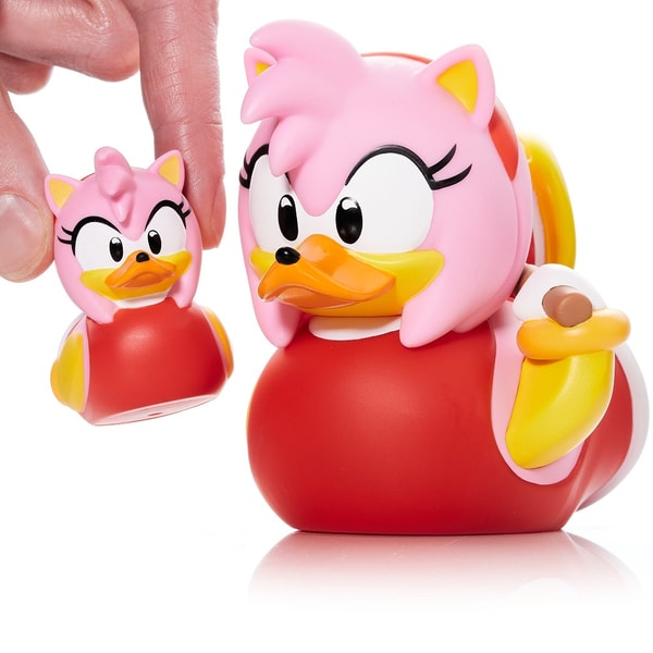 Numskull - Mini TUBBZ Canard de bain - Sonic le Hérisson - Amy Rose (Édition baignoire)