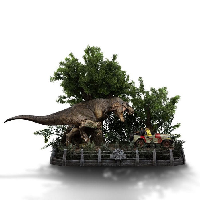 Iron Studios - Demi Art Scale 1/20 - Jurassic Park - T-Rex Chase Statue 60cm