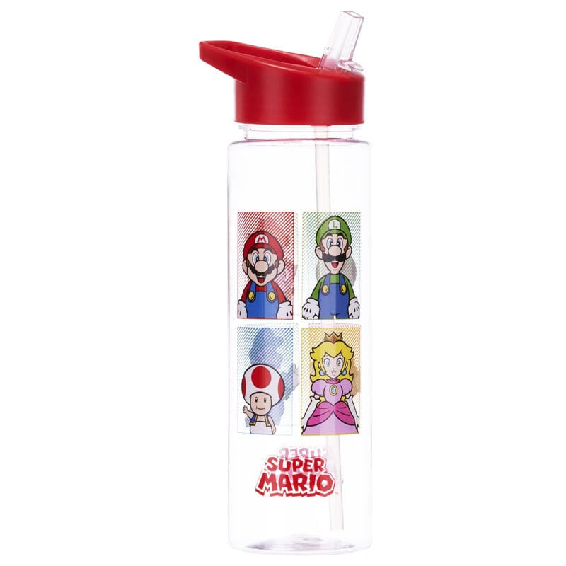 Nintendo - Bouteille en plastique (Super Mario Bros 4 couleurs)