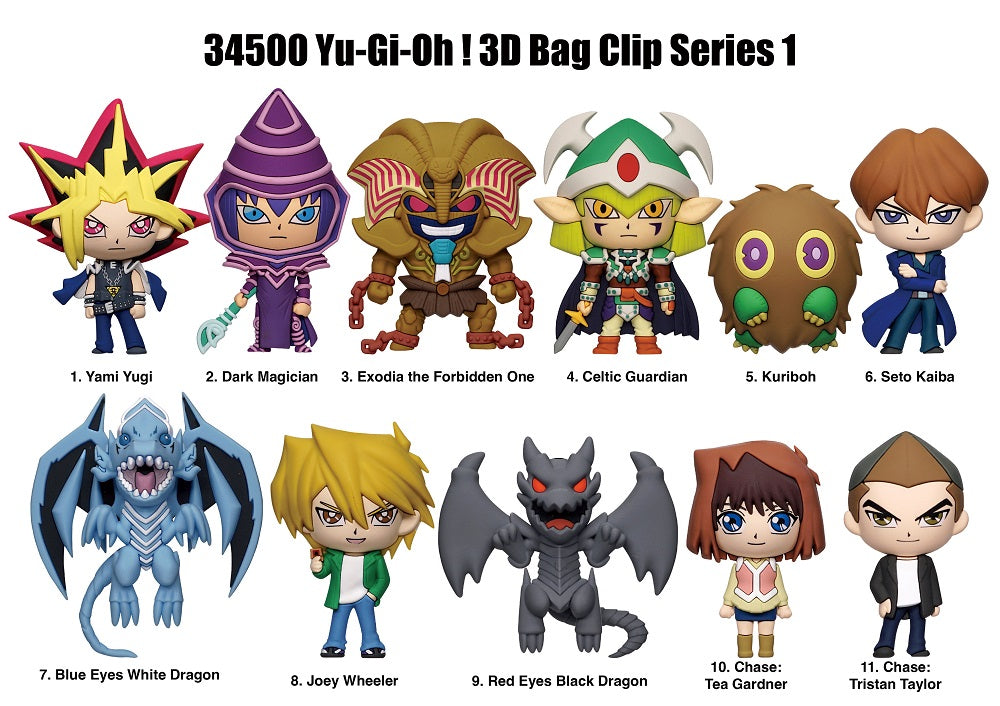 Yu-Gi-Oh! - Assortiment en blind box de figurines de sac de collection en mousse (Série 1) (24 pcs)