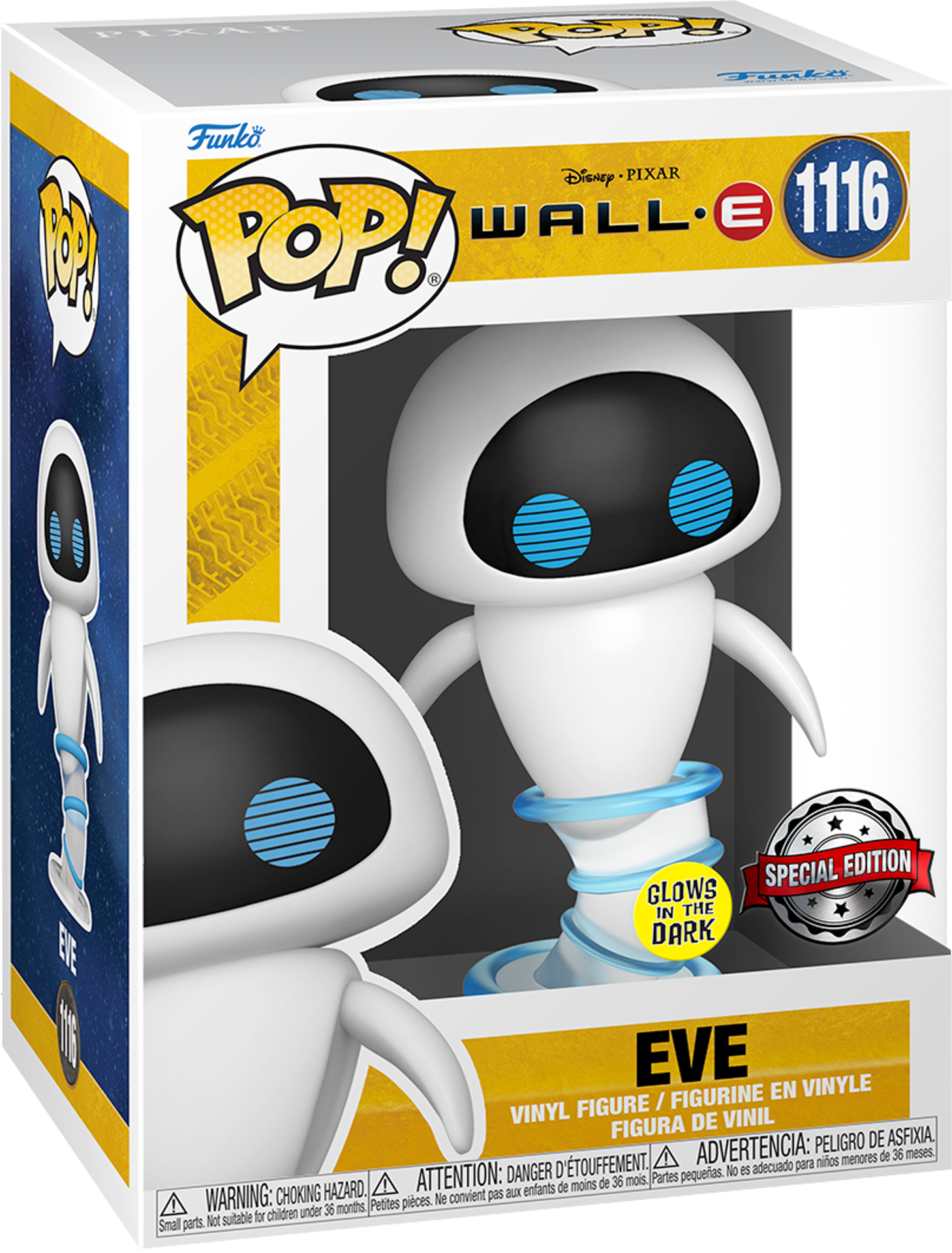 Funko Pop! Disney: Wall-E - Eve Flying (Glow in the dark)