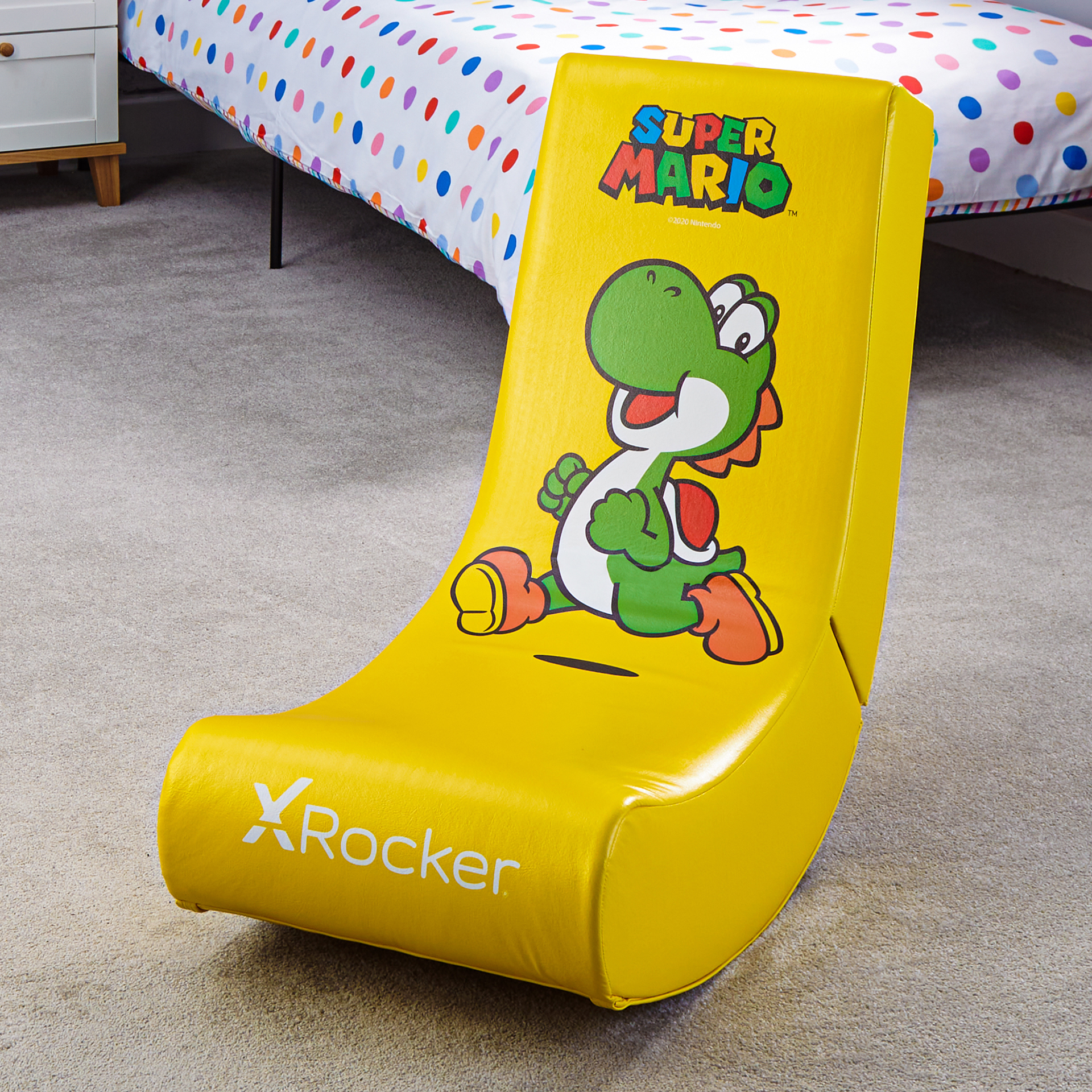 X Rocker - Siège de jeu Video Rocker Super Mario officiel Yoshi Joy Edition