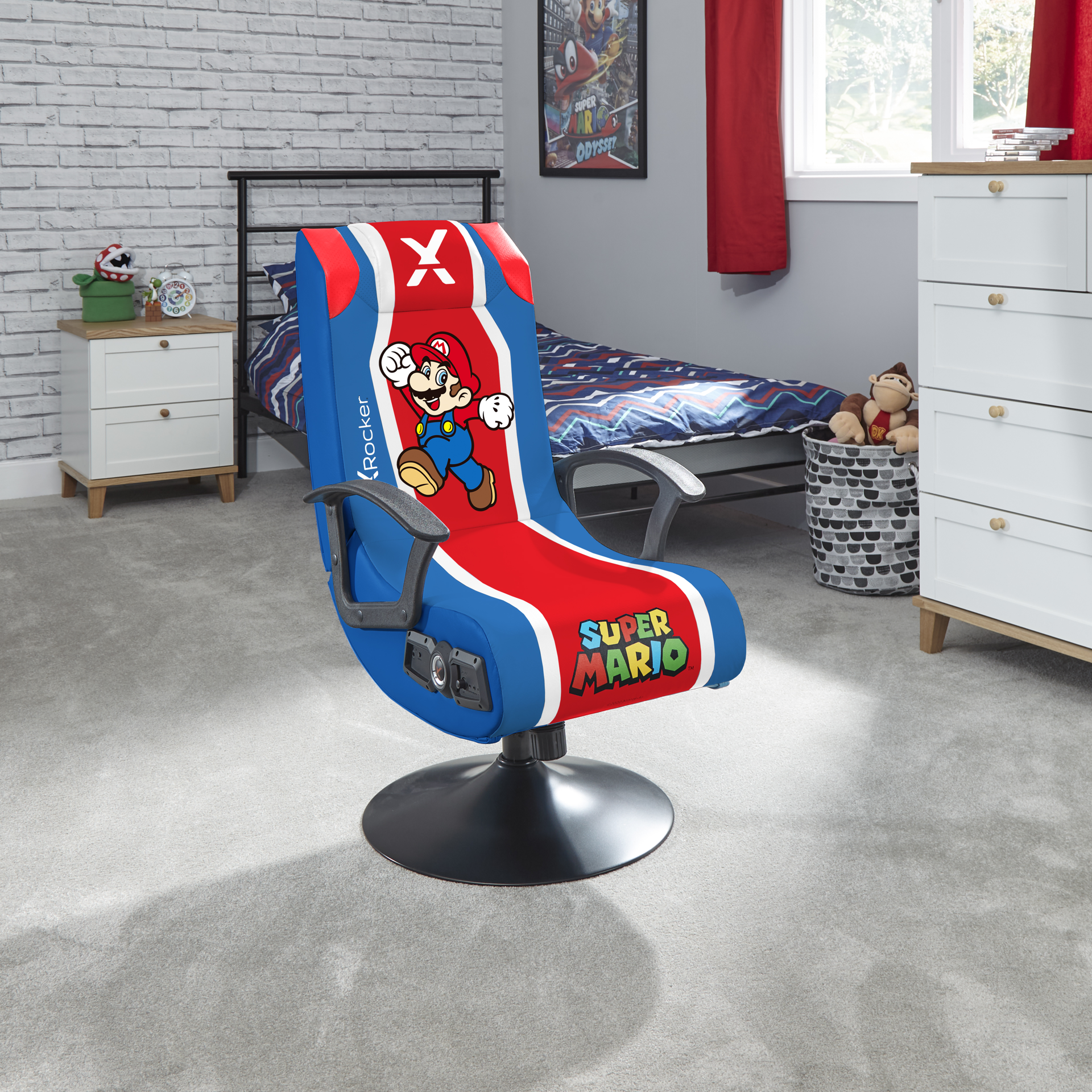 X Rocker - Fauteuil à piédestal Audio 2.1 Super Mario officiel