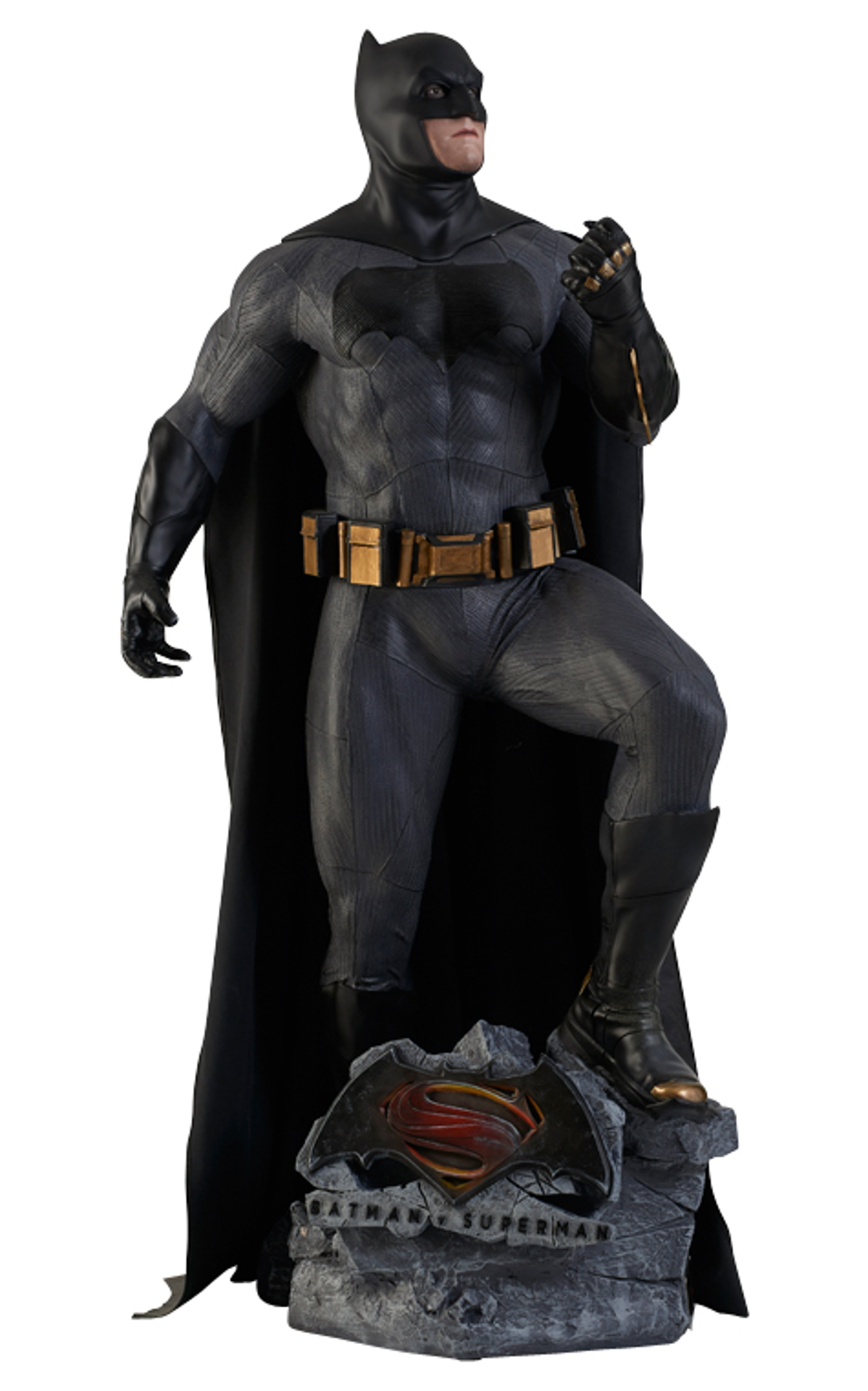 Batman vs Superman: Dawn of Justice - Statue taille réelle Batman (Base incluse)