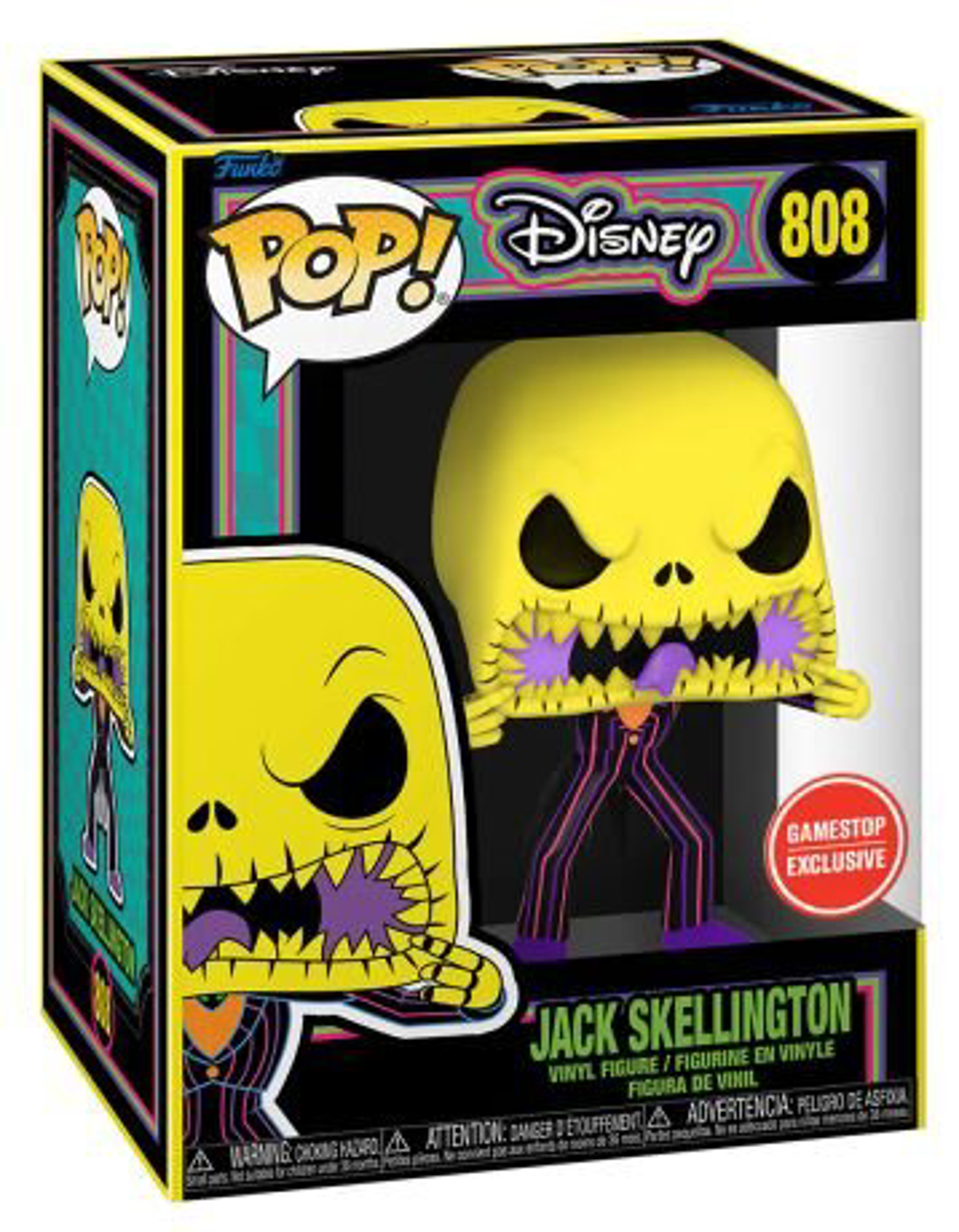 Funko Pop! Disney: The Nightmare Before Christmas - Jack Skellington (Blacklight) (Special Edition)