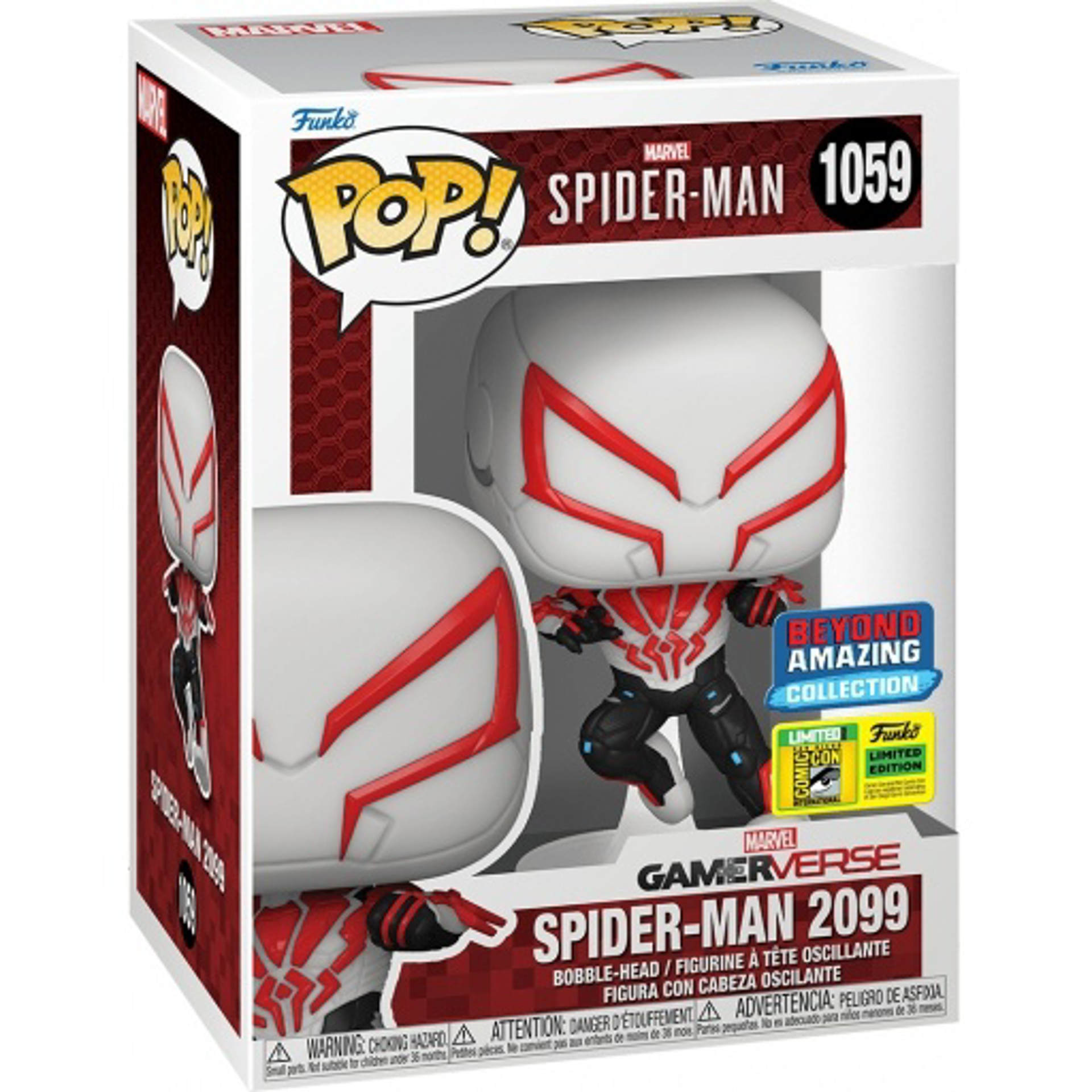 Funko Pop! Games: Spider-Man Gamerverse: Beyond Amazing - Spider-Man 2099 (White) (Convention Limited Edition)