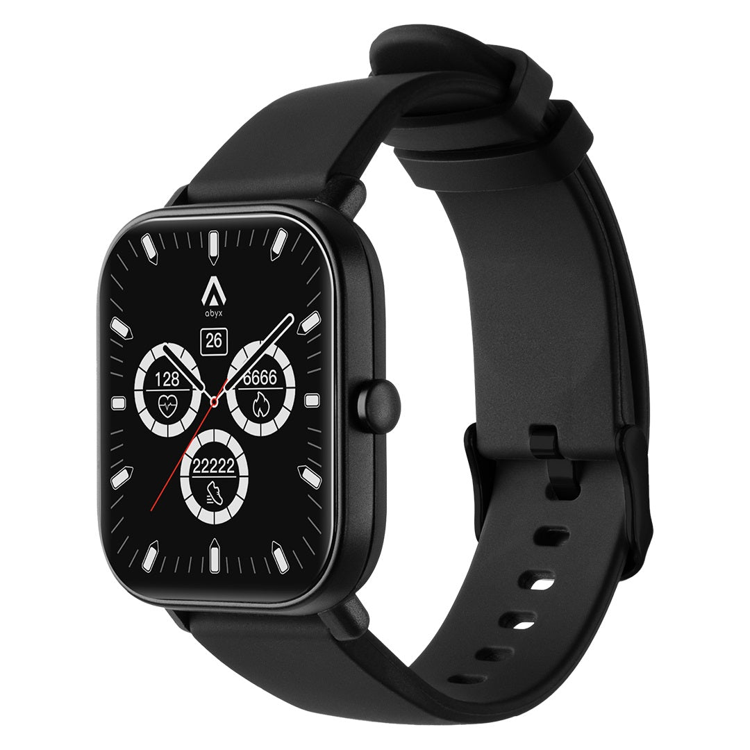 Abyx Fit - Ozone - Montre connectée noire avec 2 bracelets