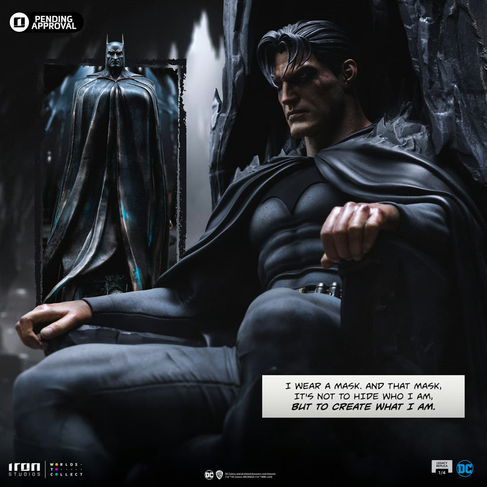 Iron Studios - Legacy Replica 1/4 - DC Comics - Batman et Bruce Wayne Statue 78cm