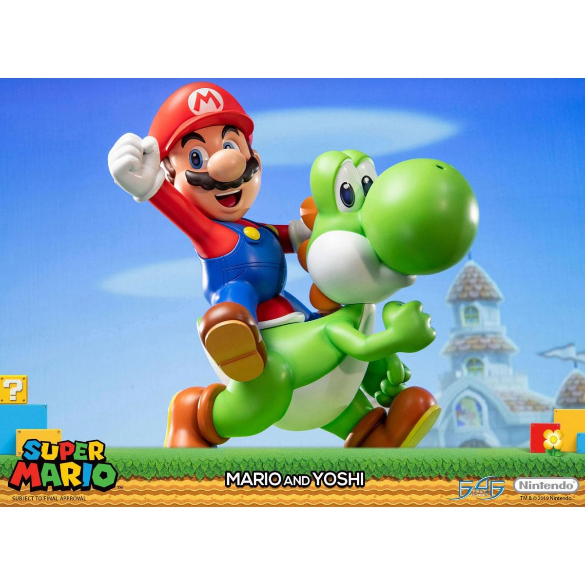 First 4 Figures - Super Mario - Mario et Yoshi Statue Edition Standard 48cm