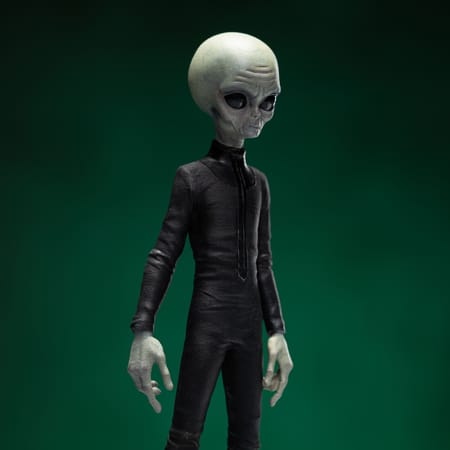 Iron Studios - Art Scale 1/10 - I Want to Believe - Alien Gris Statue 21cm