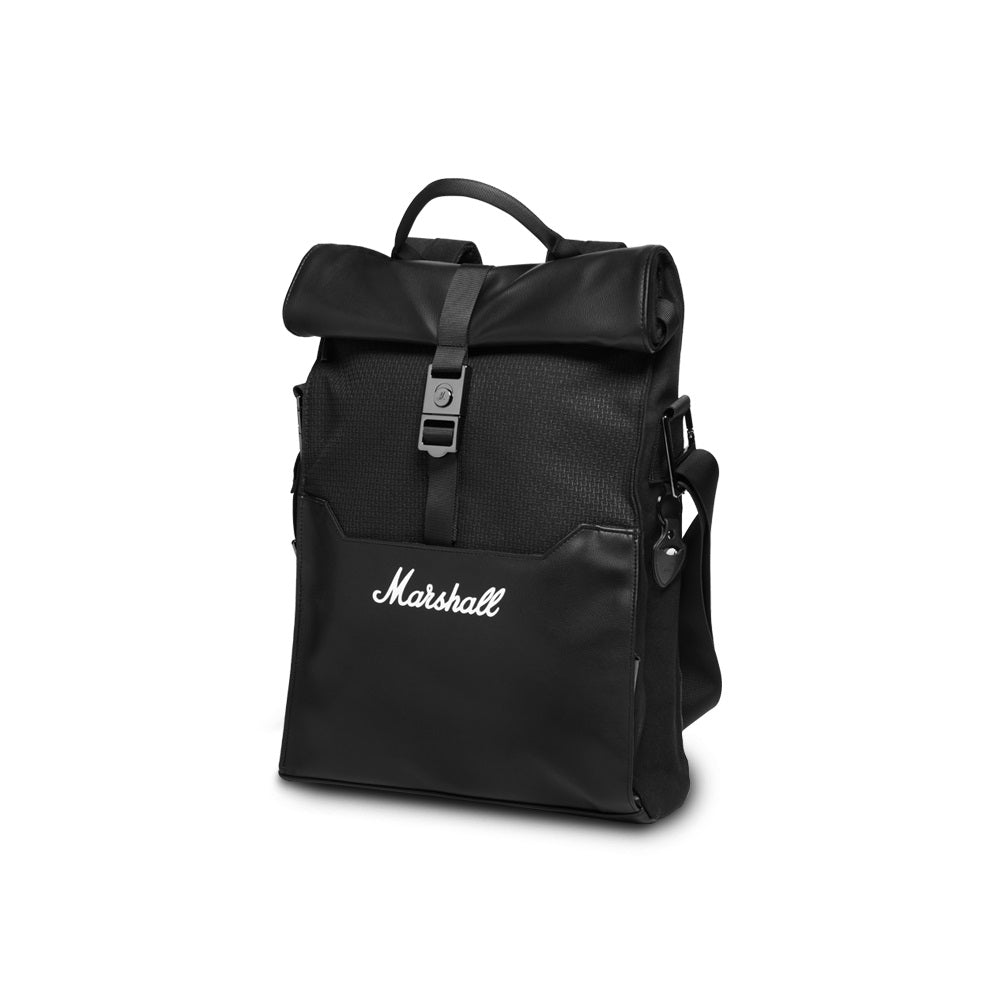 Marshall - Sac à bandoulière Roll Top Uptown Noir et Blanc