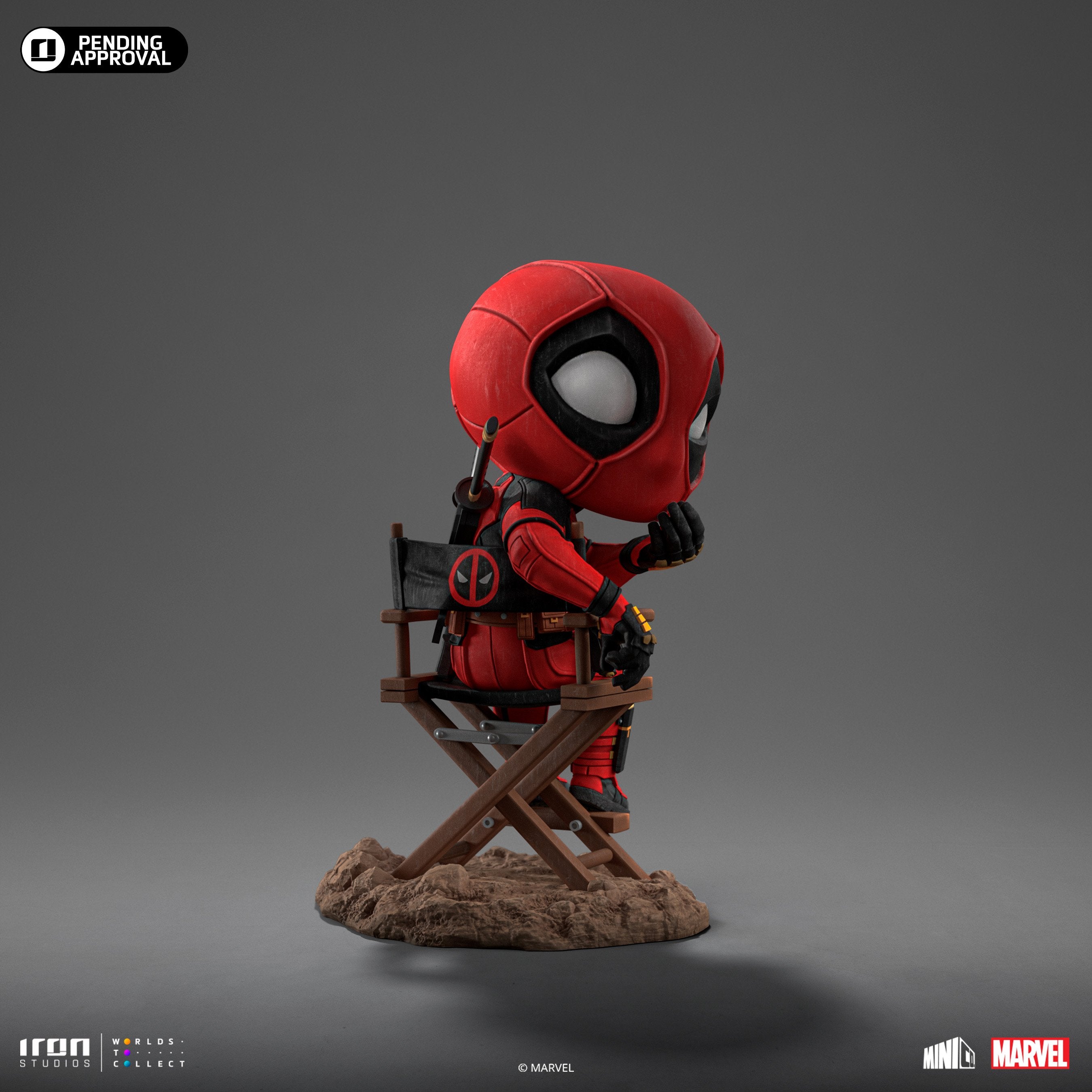 Iron Studios - MiniCo - Deadpool & Wolverine - Deadpool, Wolverine and Headpool Statue 14cm