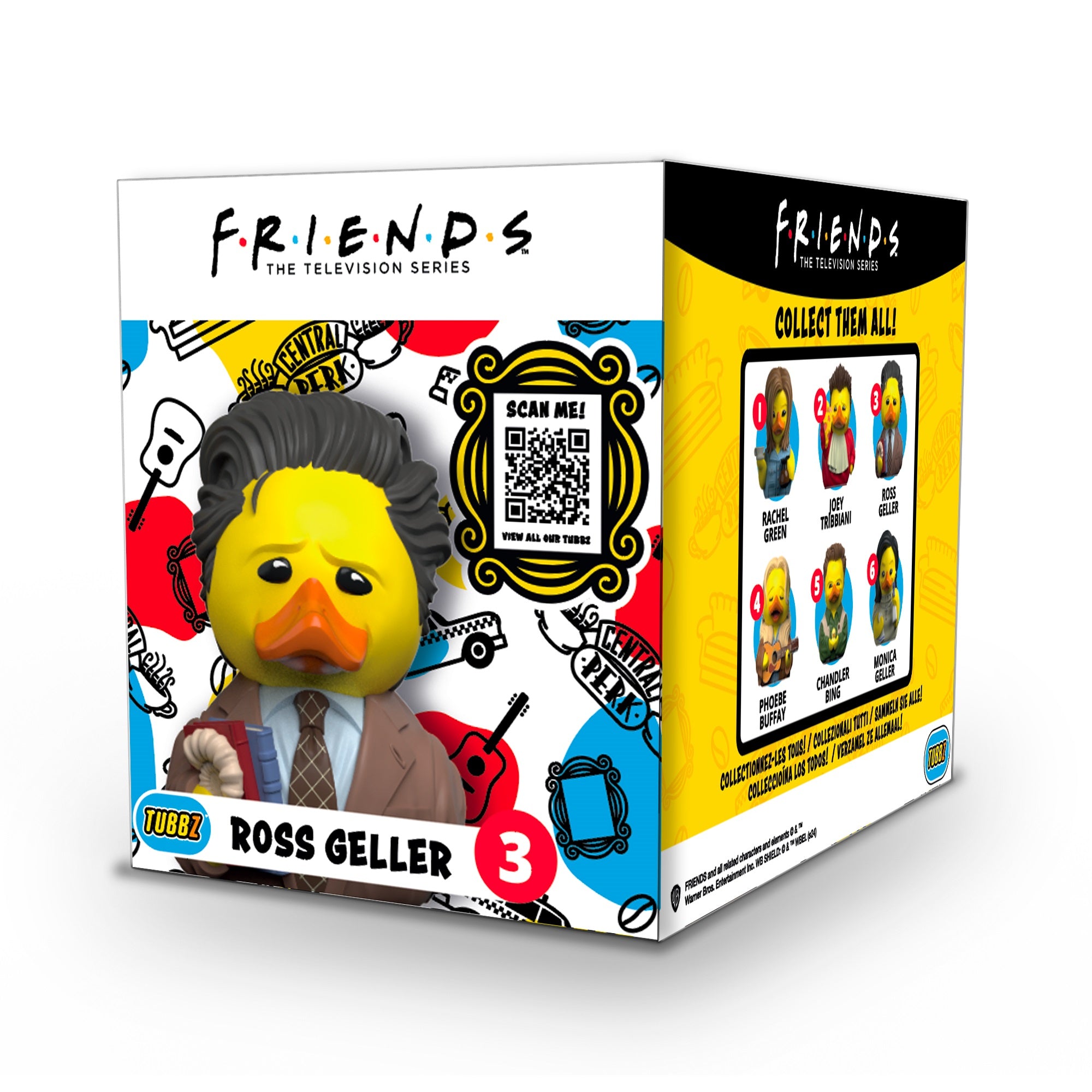 Numskull - Best of TUBBZ Boîte Canard de bain - Friends - Ross Geller - 9cm