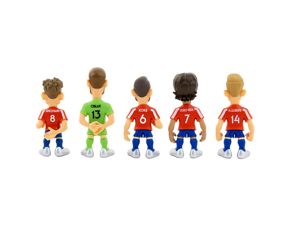 Minix -Football -ATLETICO MADRID -PACK DE 5
Oblak - Koke - Griezmann - Llorente - Joao Felix -Figurine -7 cm