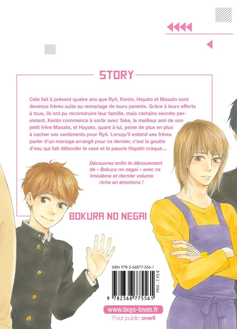 Bokura No Negai - Tome 03 - Livre (Manga) - Yaoi - Hana Collection