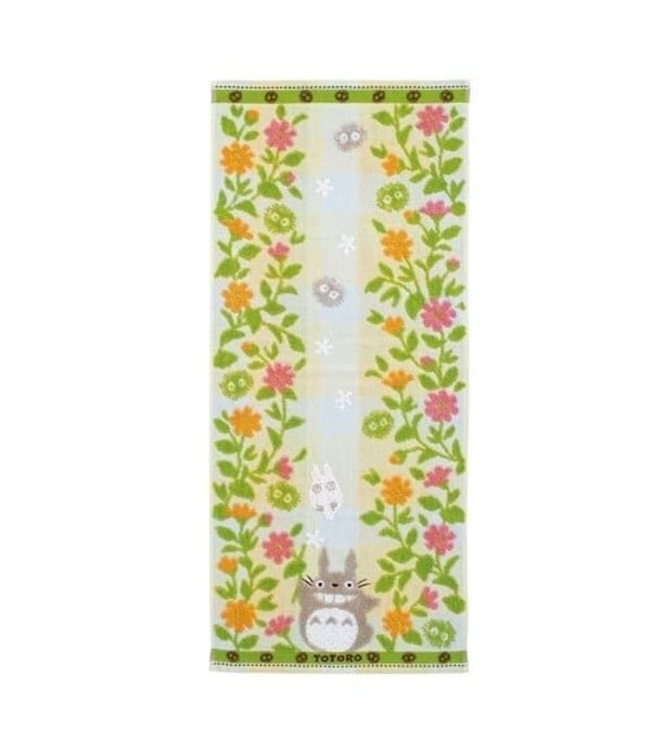 Ghibli - Mon Voisin Totoro - Serviette Totoro Jardin de Fleurs 34x80cm