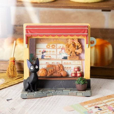 Kiki la petite sorcière - Cadre diorama de la boulangerie de Jiji