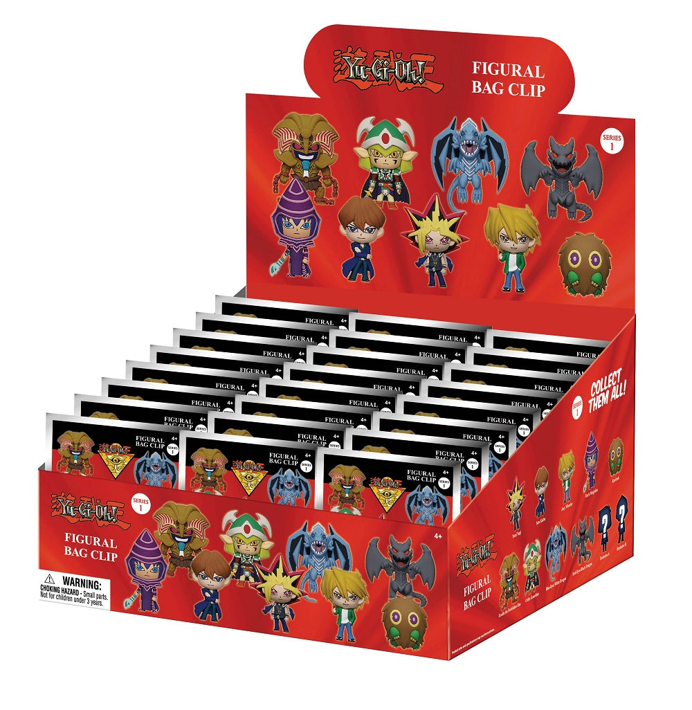 Yu-Gi-Oh! - Assortiment en blind box de figurines de sac de collection en mousse (Série 1) (24 pcs)