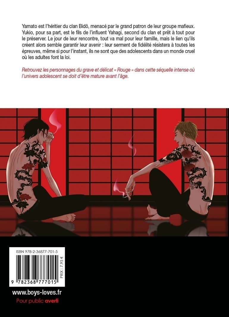 Le Rouge et le Noir - Tome 01 - Livre (Manga) - Yaoi - Hana Collection