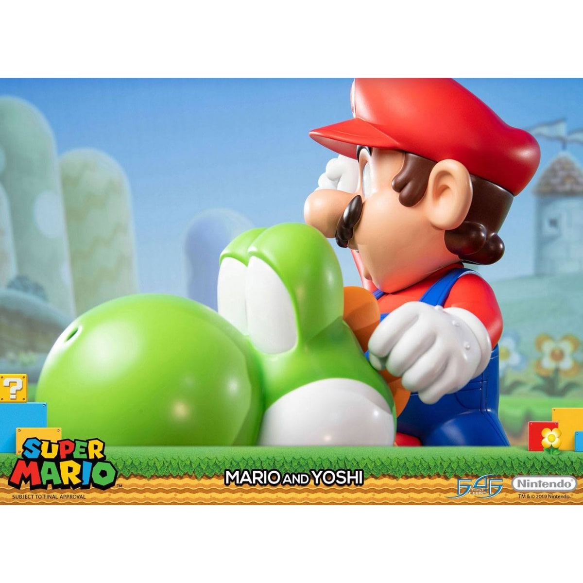 First 4 Figures - Super Mario - Mario et Yoshi Statue Edition Standard 48cm