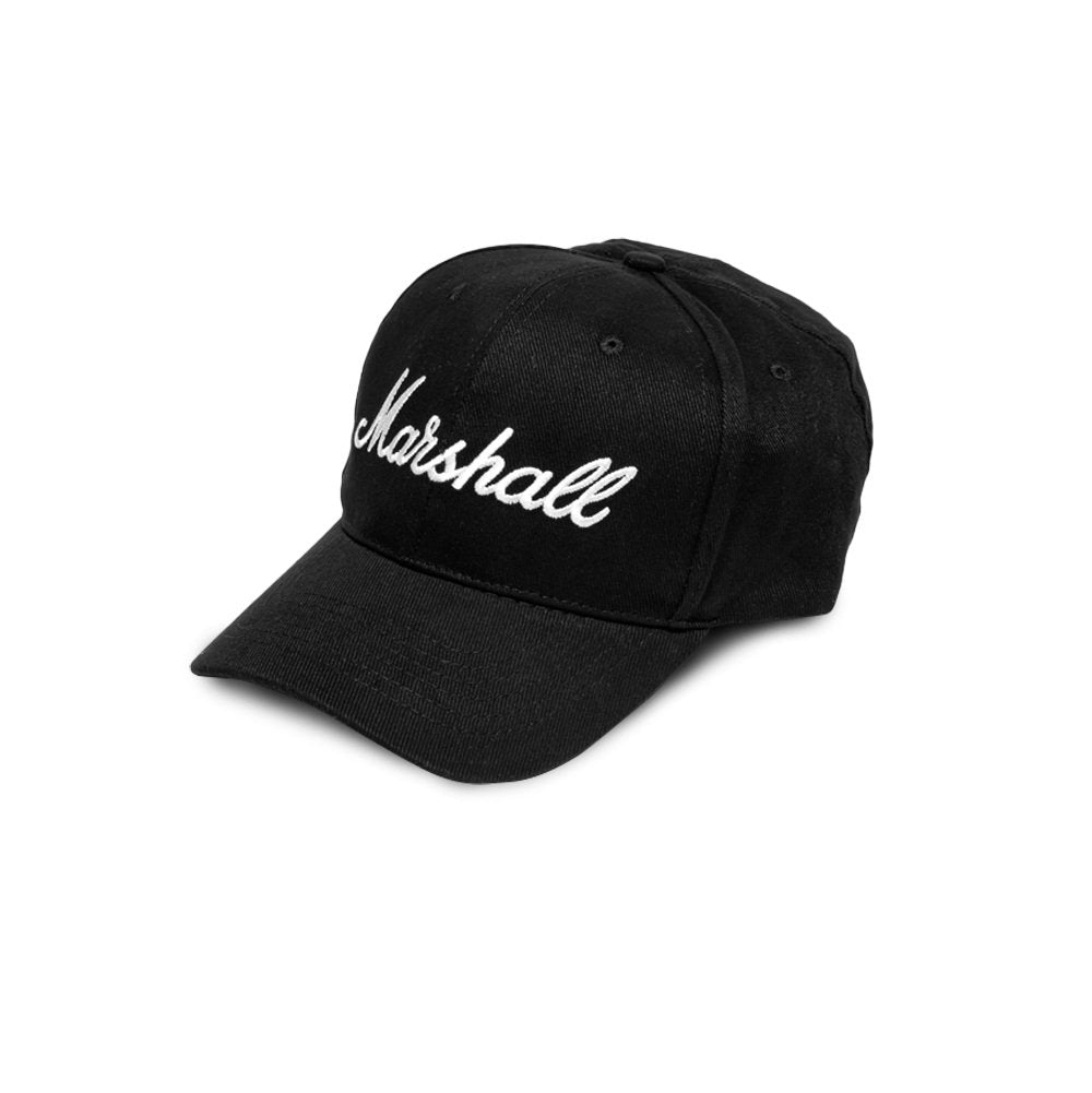 Marshall - Casquette de baseball Noire avec Logo Blanc