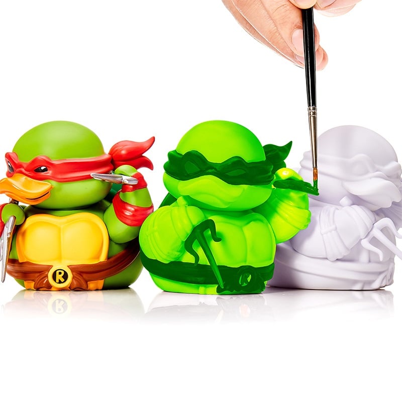 Numskull - TUBBZ Canard de bain - Les Tortues Ninja - Raphael (Édition DIY) - 9cm