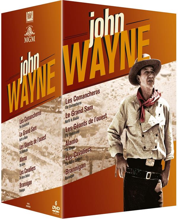 John Wayne : 6 films : Comancheros + Le grand Sam + Les géants de l'Ouest + Alamo + Les cavaliers + Brannigan [DVD]