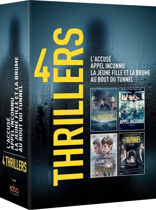 4 Thrillers : L'Accusé + Appel inconnu + La Jeune fille et la brume + Au bout du tunnel [DVD]