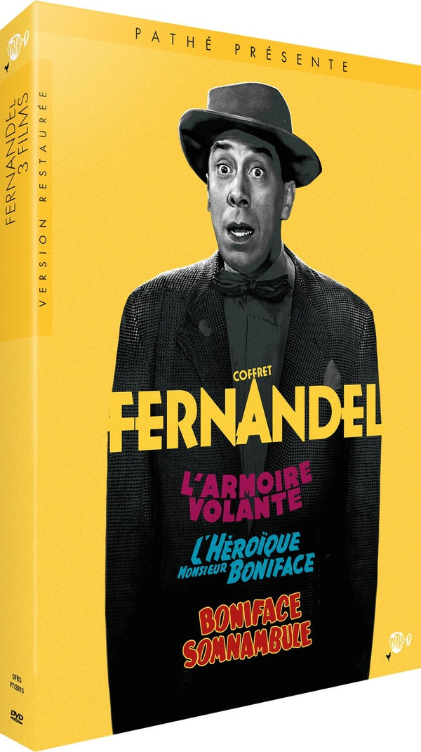 Fernandel - Coffret 3 films : L'Armoire volante + L'Héroïque Monsieur Boniface + Boniface somnambule [DVD]