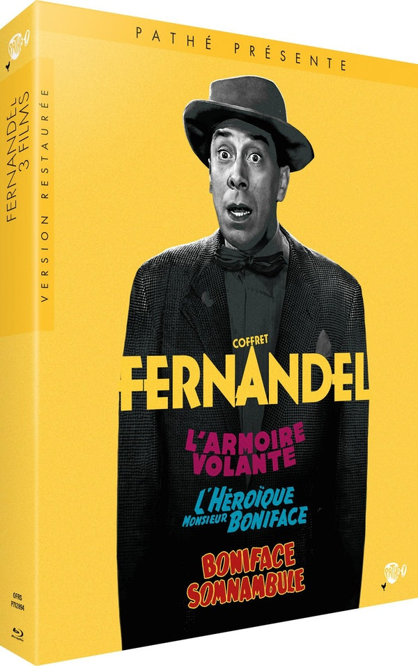 Fernandel - Coffret 3 films : L'Armoire volante + L'Héroïque Monsieur Boniface + Boniface somnambule [Blu-ray]