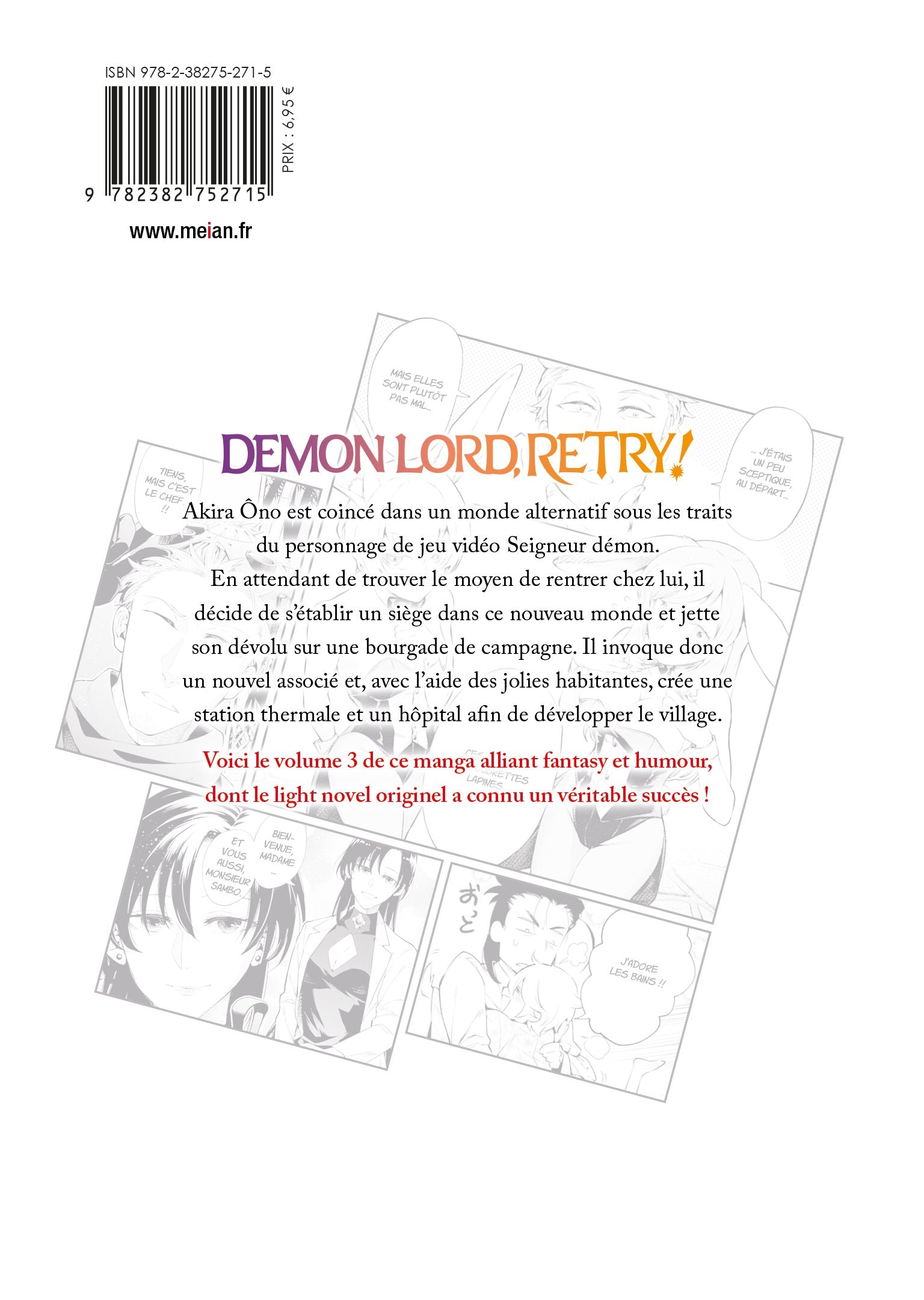 Demon Lord, retry ! Tome 3