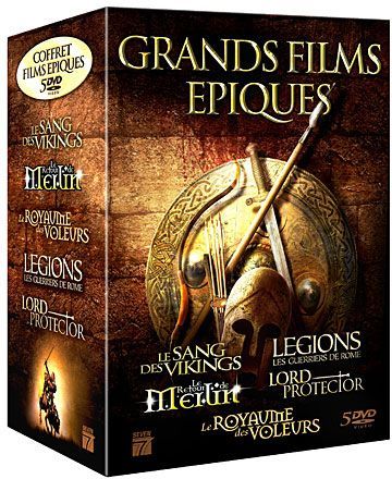 Grands films épiques : Le Sang des Vikings + Le Royaume des voleurs + Legions : Les guerriers de Rome + Merlin + Lord Protector [DVD]