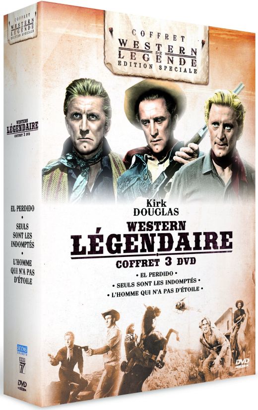 Western légendaire - Coffret Kirk Douglas : L'homme qui n'a pas d'étoile + Seuls sont les indomptés + El perdido [DVD]