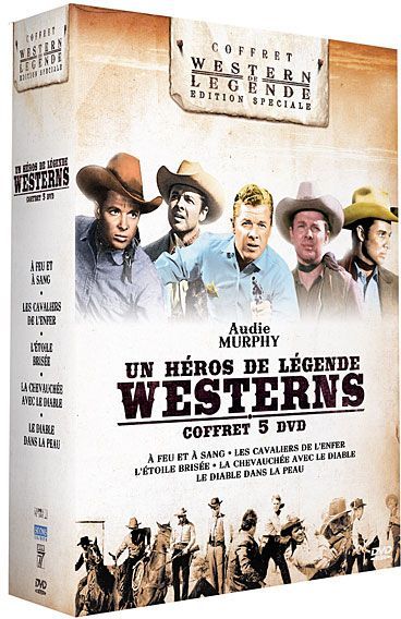 Audie Murphy : Un héros de légende - Coffret 5 films [DVD]