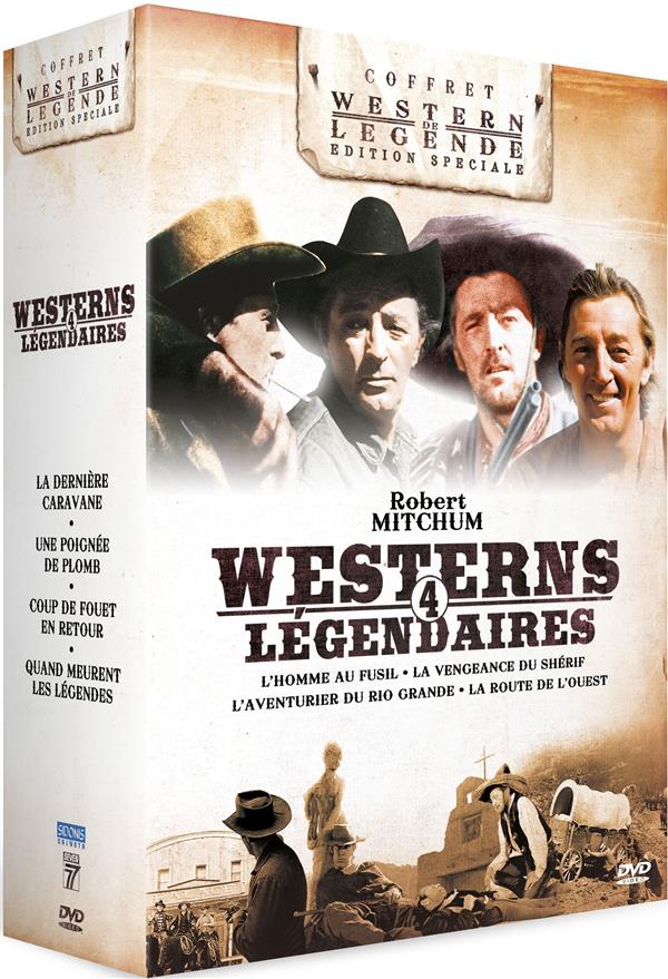 Robert Mitchum - 4 westerns légendaires : L'Homme au Fusil + La Vengeance du Shérif + La Route de l'Ouest + L'Aventurier du Rio Grande [DVD]