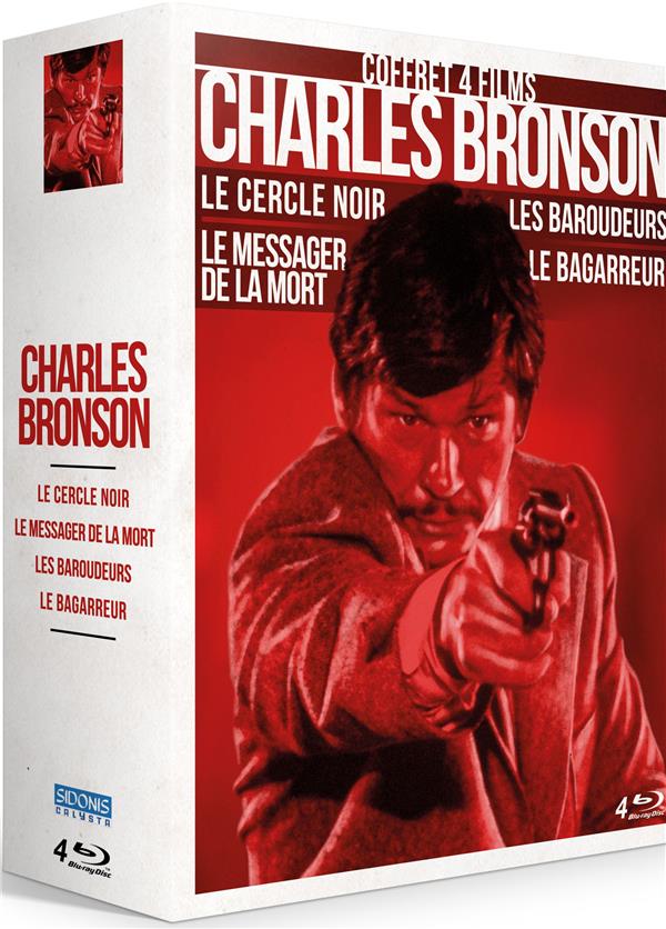 Charles Bronson - Coffret 4 films : Le Cercle noir + Le Messager de la mort + Les Baroudeurs + Le Bagarreur [Blu-ray]